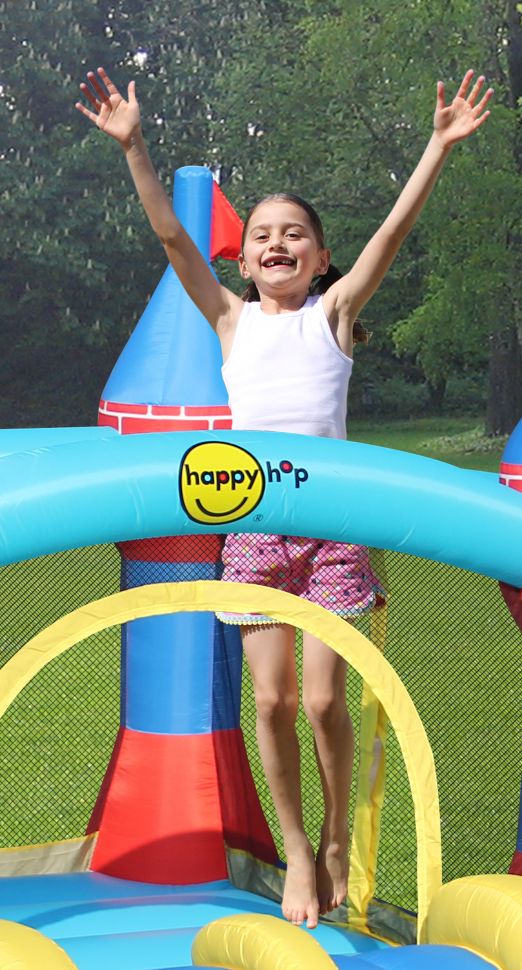 Надувной батут Happy Hop 9512 (Двойная крепость)