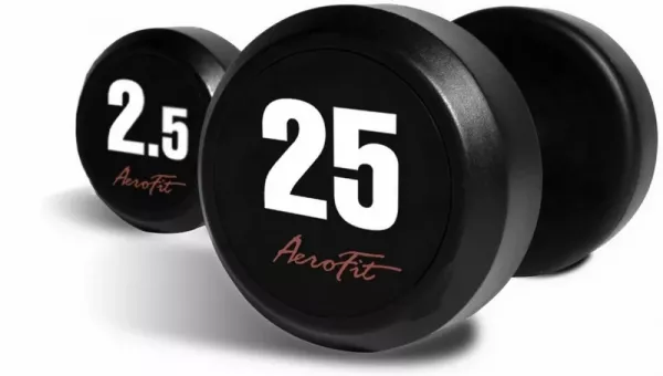 AeroFit AFDB2,5-25 набор обрезиненных гантелей