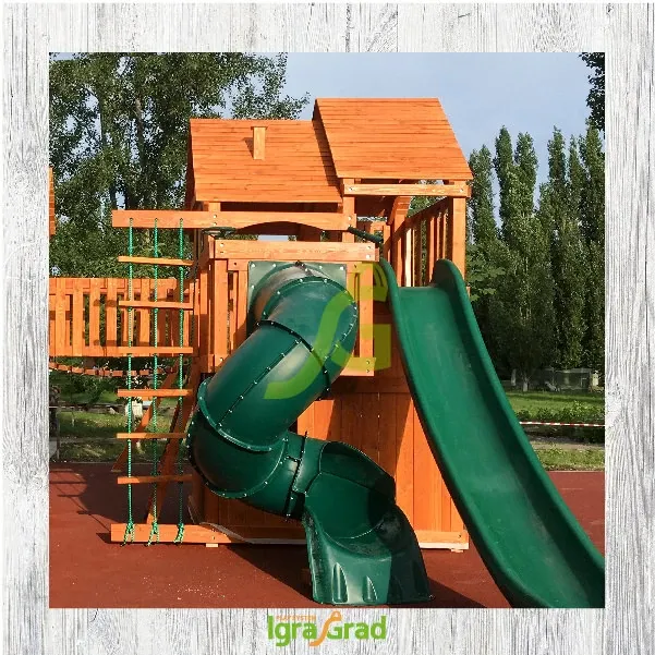 Детская игровая площадка IgraGrad Крепость Фани с рукоходом (Дерево) мод.2