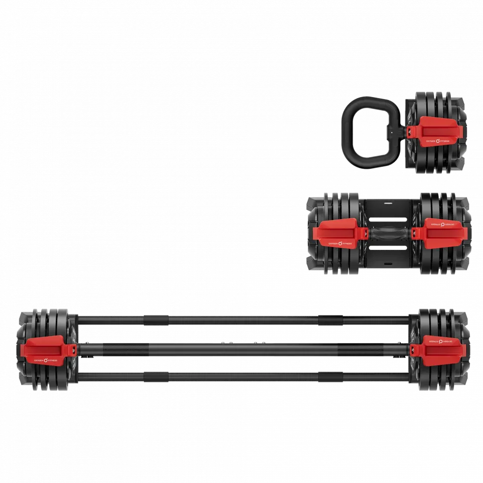 Штанга регулируемая многофункциональная 3 в 1 Oxygen Fitness Xcross 24 Кг