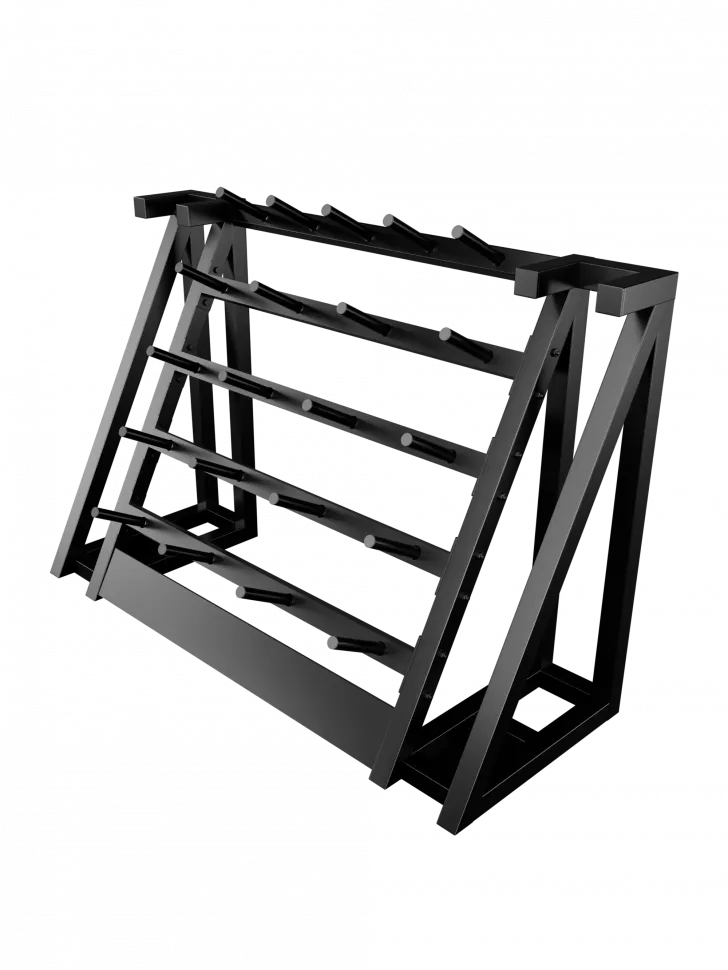 Стойка для хранения штанг для аэробики (бодипампов) Bronze Gym 190х55х128, на 20 шт.