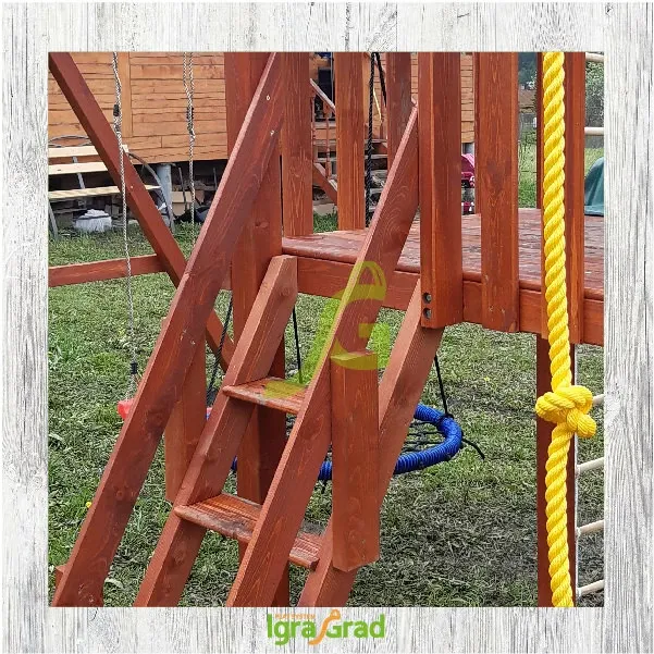 Детская игровая площадка IgraGrad Клубный домик 2 с трубой и рукоходом